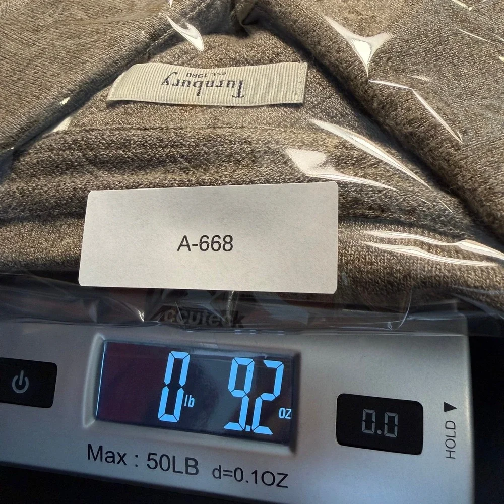 Turnbury‎ Mens Brown Long Sleeve Polo Shirt 100% Cotton Size M Heathered Knit